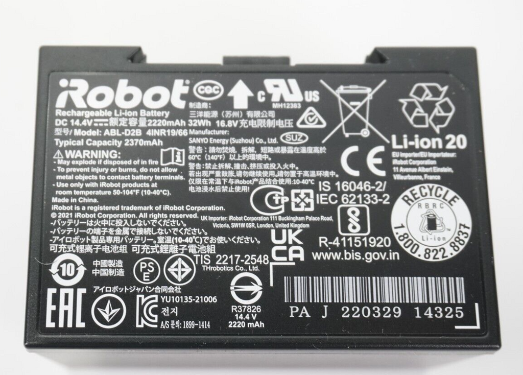 Genuine OEM iRobot Roomba High Capacity Lithium Ion Battery ABL-D2B i3 i4+ J6 J7