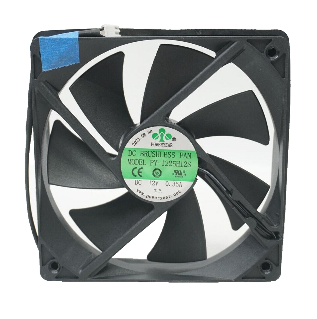 🔧POWERYEAR PY-1225H12S DC12V 0.35A 12CM 120*120*25MM 2Pin Cooling Fan FAST SHIP