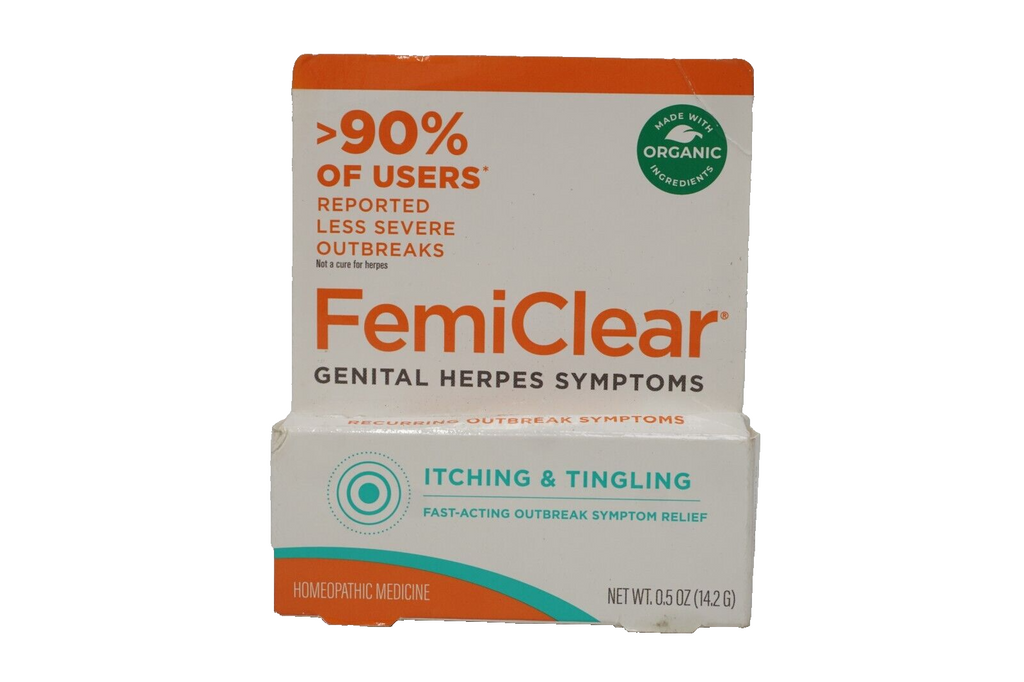 FemiClear For Genital Herpes Symptoms Itching & Tingling Brand New Exp 4/2026