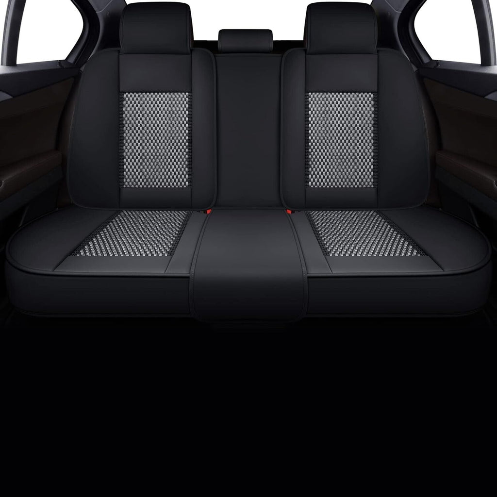 🔥LINGVIDO Car Seat Covers Rear Breathable & Waterproof Rear Ice Gray + Black
