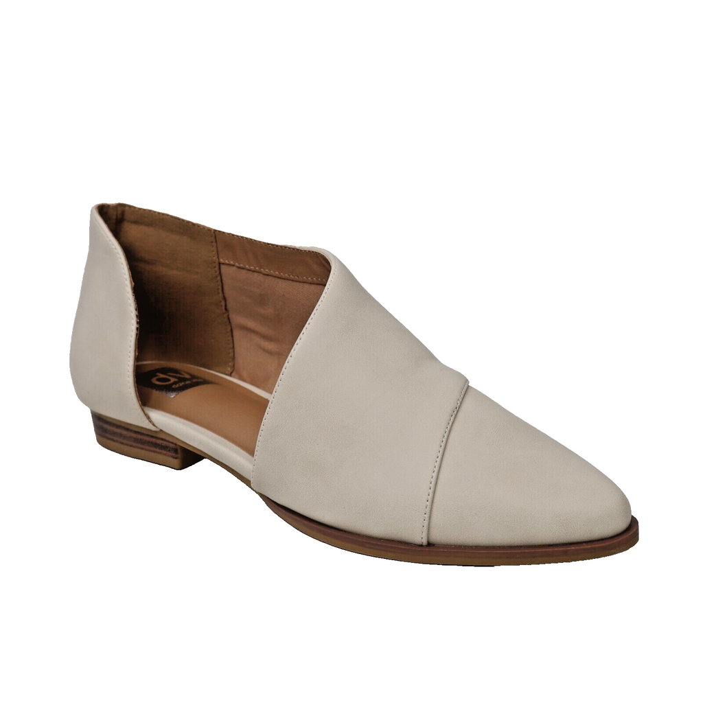 🔥DV By Dolce Vita Women's Fargo Asymmetric Flat, Stone 8.5 US/39EU SHIPS TODAY