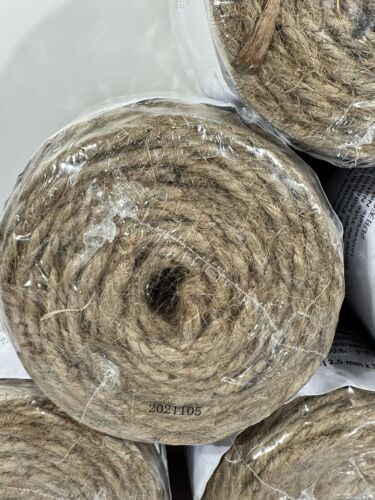 🔥6X Natural #60 Jute Twine 245FT Crafts Jute Rope String Cord Gardening Packing