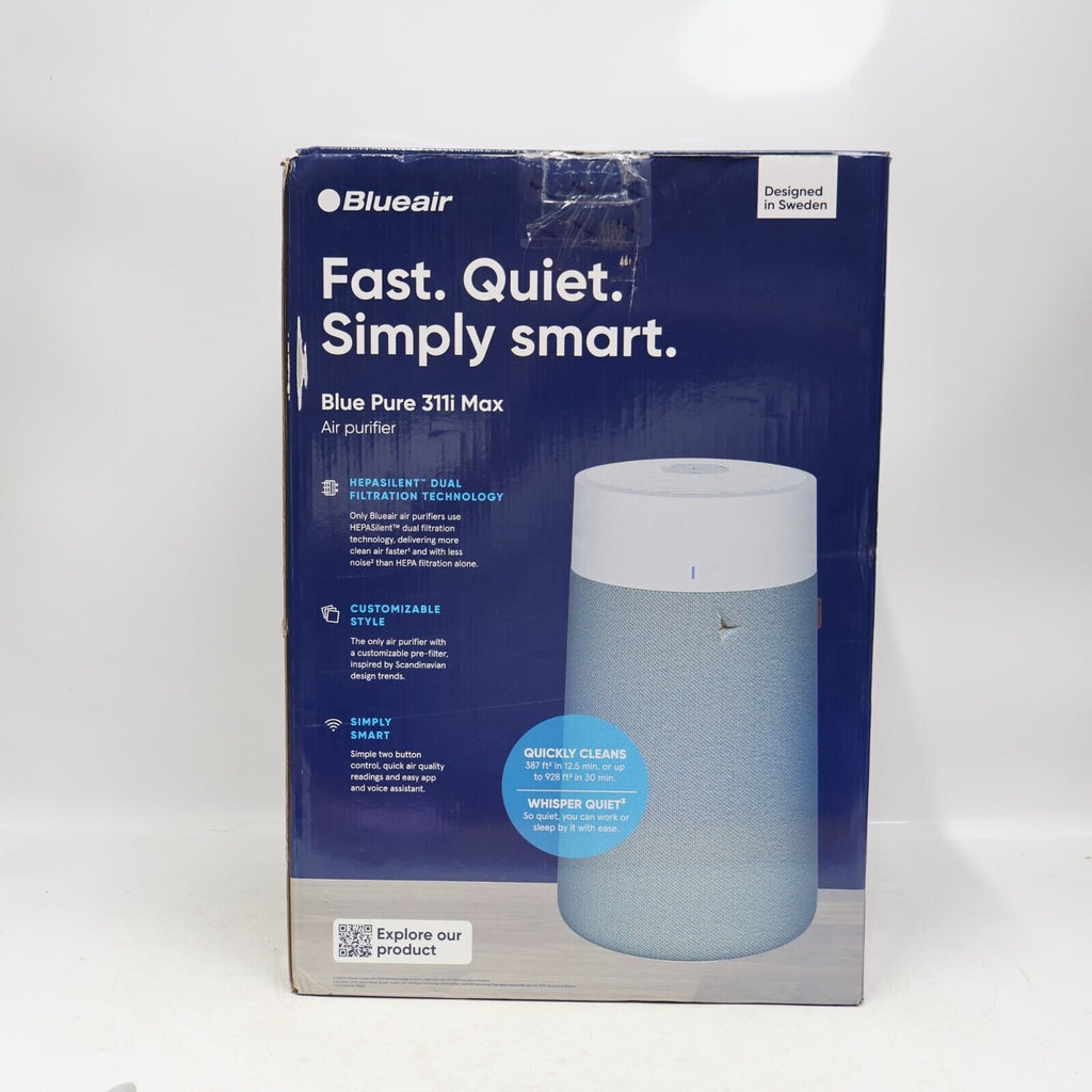 🔥Genuine Blueair Blue Pure 311i Max Smart Air Purifier 387-929 sqft Open New