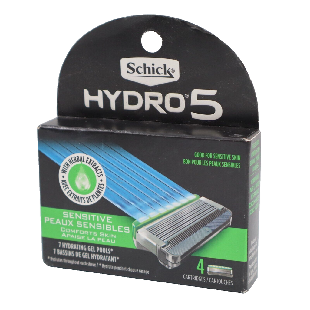 🔥NEW Schick Hydro 5 Sense Sensitive Skin Razor Refills for Men, 4 Coun ...