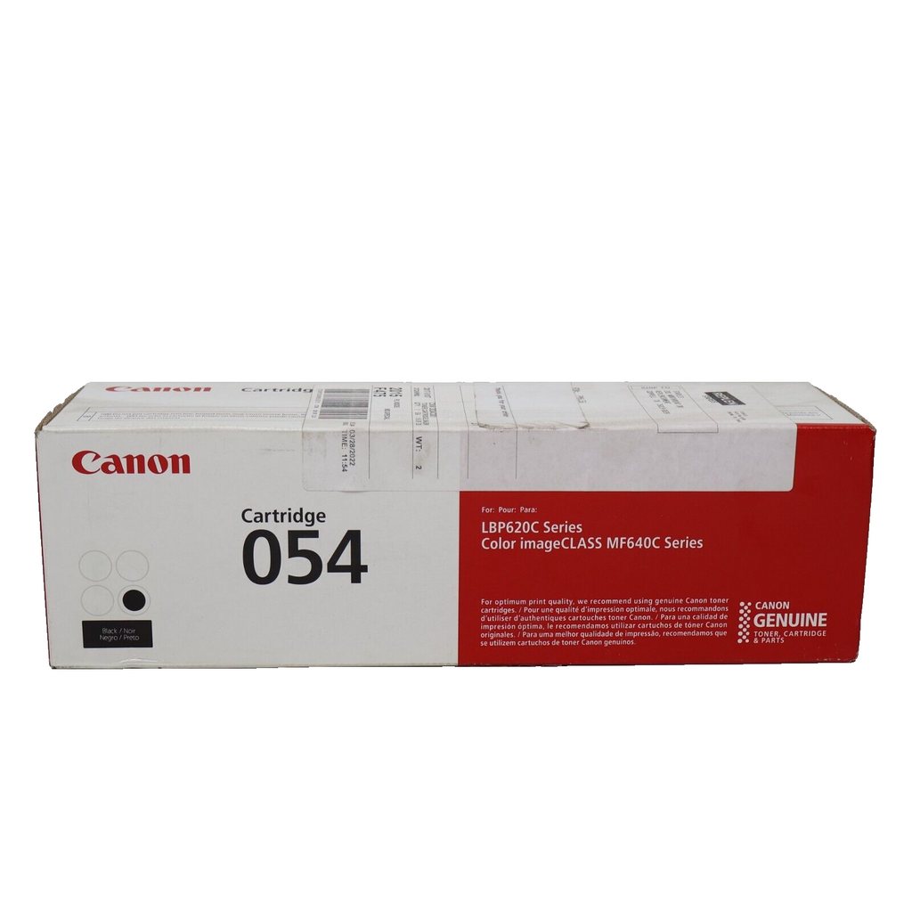 Genuine Canon 054 Standard-Capacity Black Toner Cartridge 3024C001 New