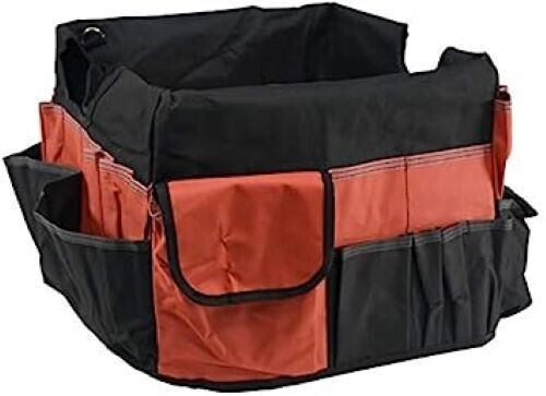 School Smart Large Caddy Organizer, 16 x 14 x 13-1/2 Inches, 43 Pockets, Black/R