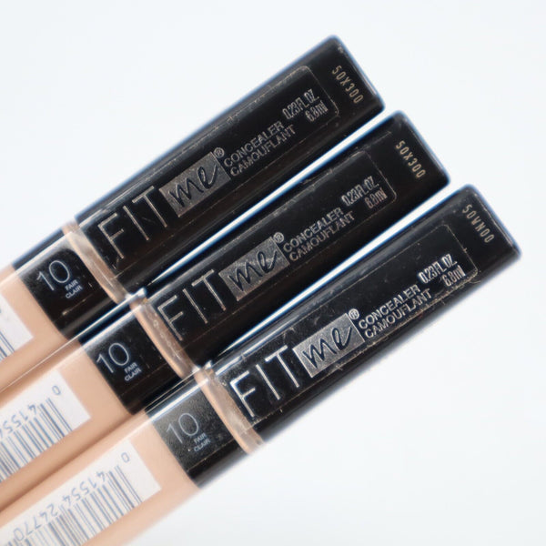 🔥3 Pack Maybelline New York Fit Me! Concealer Shade #10 Fair NEW SHIPS TODAY🔥