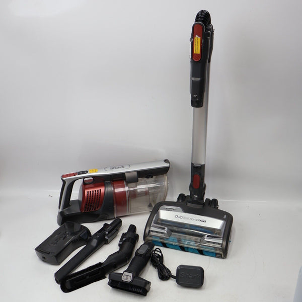 Shark IZ483H Vertex Cordless Stick Vacuum w/. DuoClean PowerFin Working Used
