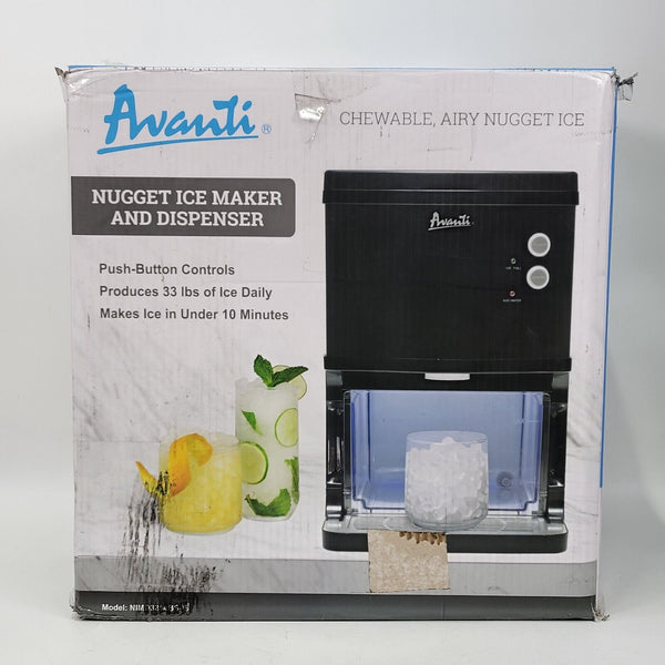 🧊SEE NOTE Avanti ELITE Series Countertop Nugget Ice Maker and Dispenser 33 lbs