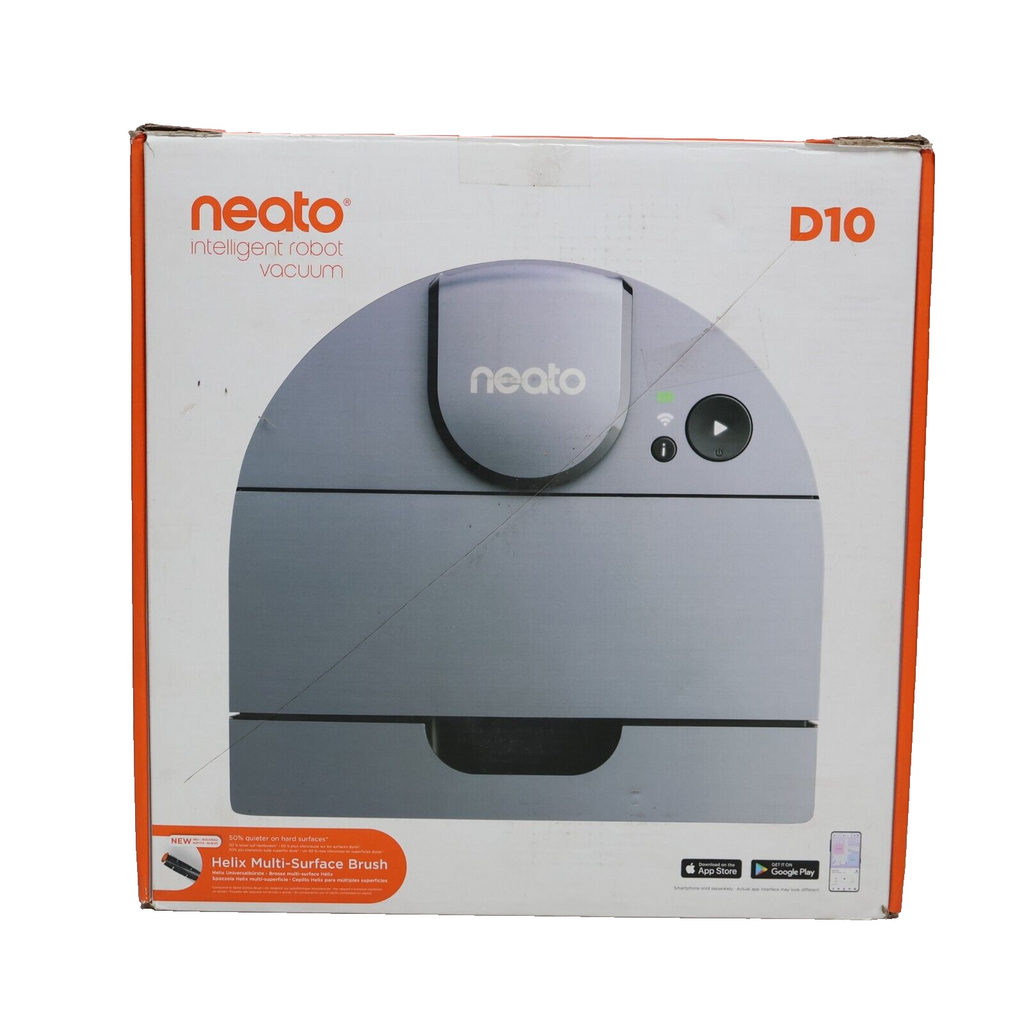 Neato Robotics D10 Intelligent Silver Robotic Vacuum