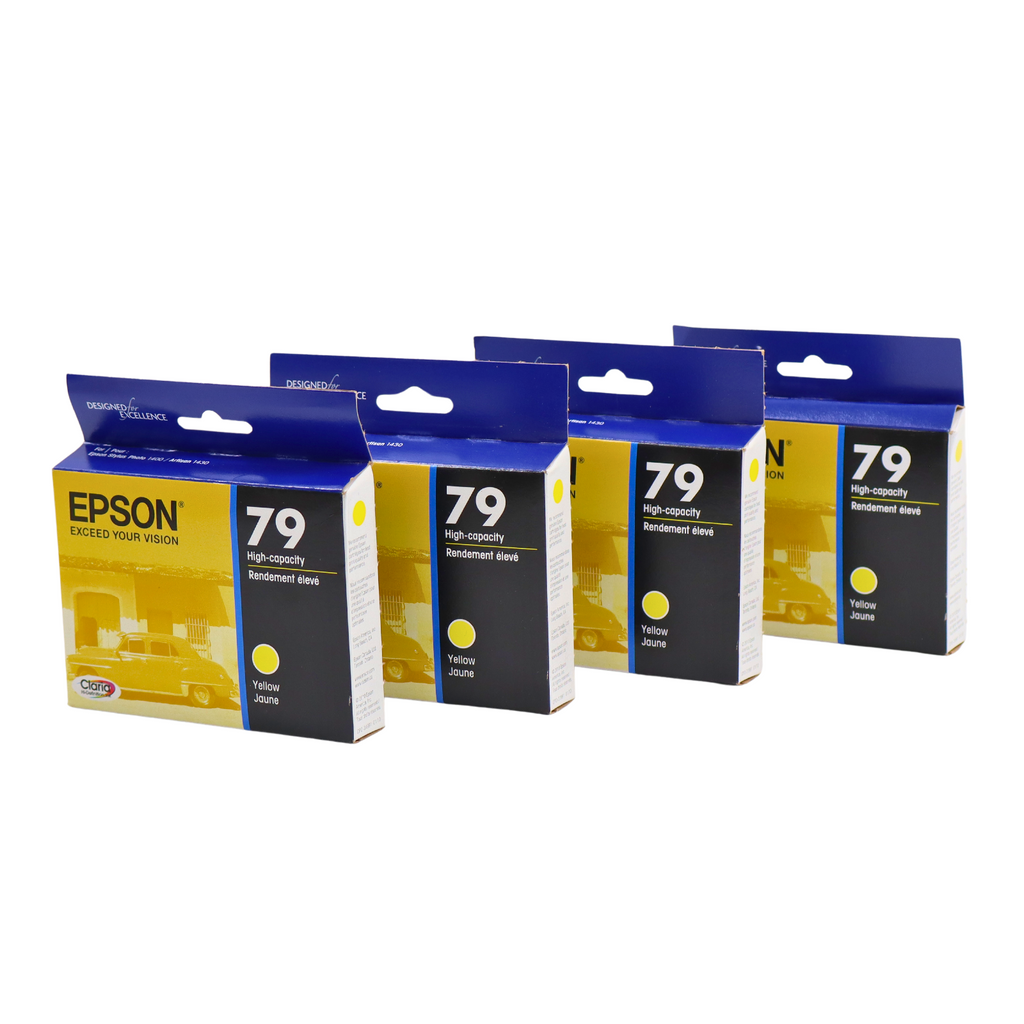 🔥4 PACK Genuine Epson 79 T079420 Yellow Ink Cartridge EXP 07/2025 NEW SHIPS NOW