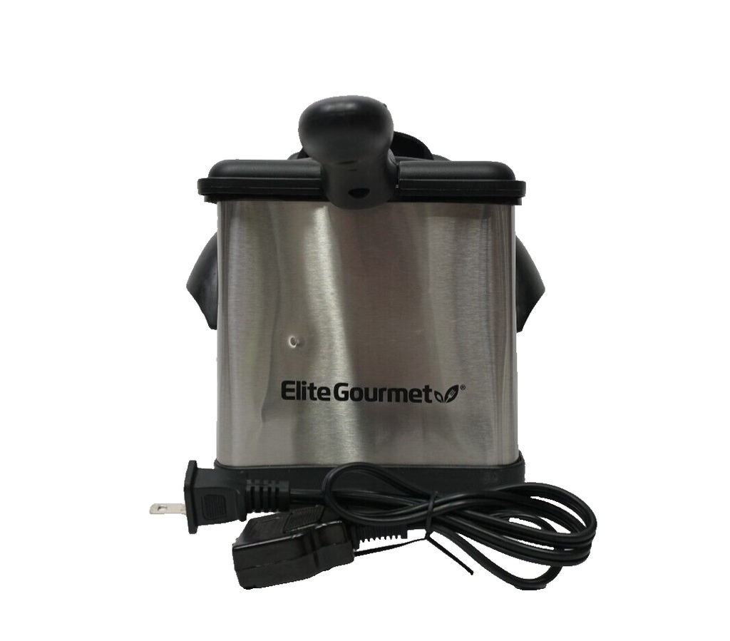 Elite Gourmet EDF2100 Electric Immersion Deep Fryer Removable Basket See Notes