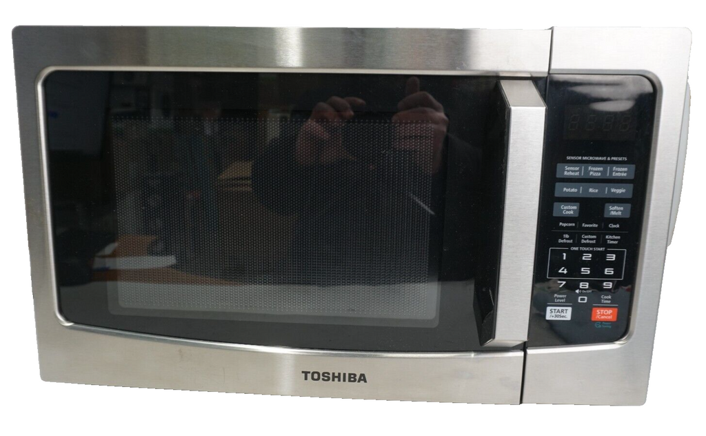 🔥TOSHIBA EM131A5C-SS Countertop Microwave Ovens 1.2 Cu Ft, 12.4" SEE NOTES🔥