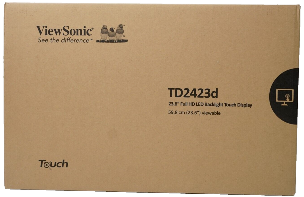 ViewSonic 1080p 10-Point Multi IR Touch Screen TD2423D 24" Monitor CR SHIPS NOW