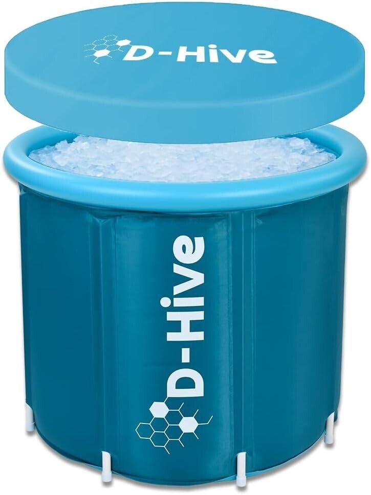 🔥Ice Bath Tub for Sports Recovery Portable Ice Bath Plunge w/ Cover Cold Sweat
