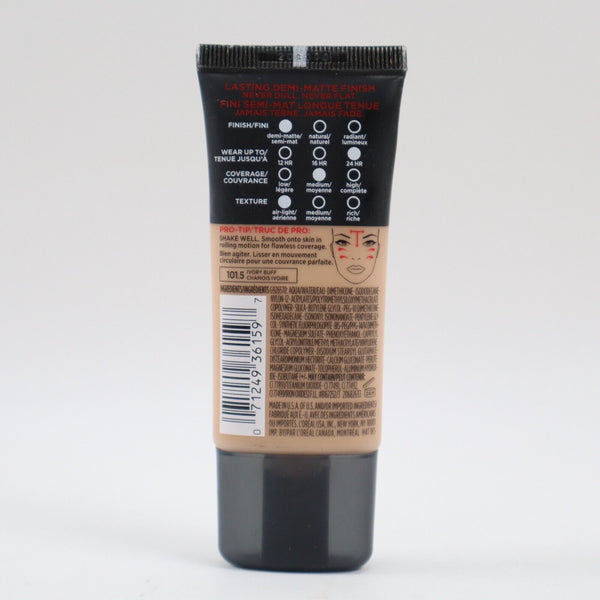 🔥NEW L'Oreal Infallible Pro-Matte 24Hr Foundation, 101.5 Ivory Buff, 1 fl oz🔥