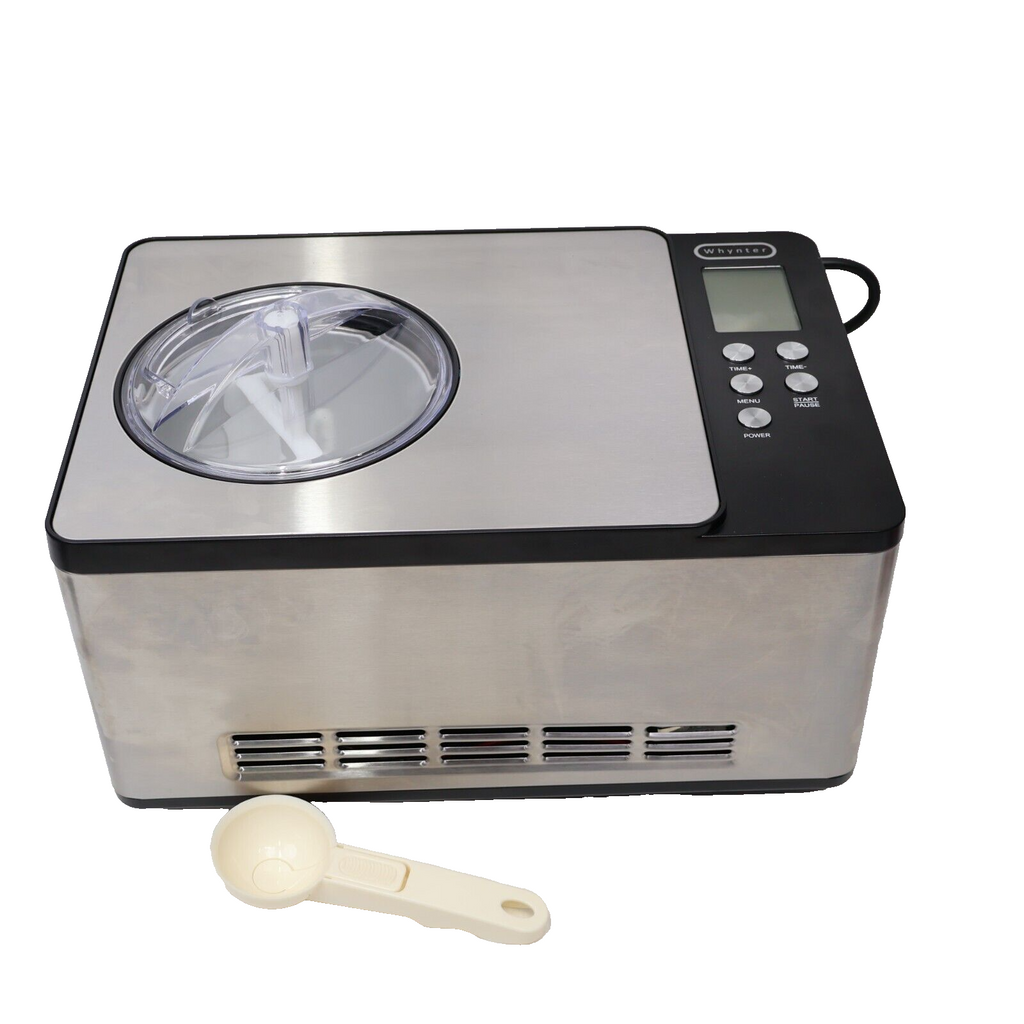 Whynter ICM-200LS Ice Cream Maker 2.1 Quart Capacity Stainless Steel Used Damage