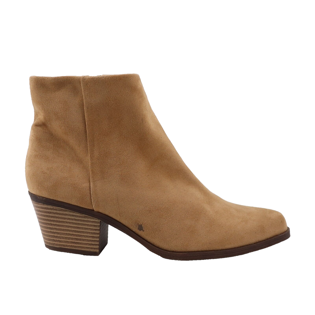 🔥BP Wallis Tan Faux Suede Western Ankle Boots Zip Up Booties 10US SHIPS TODAY🔥