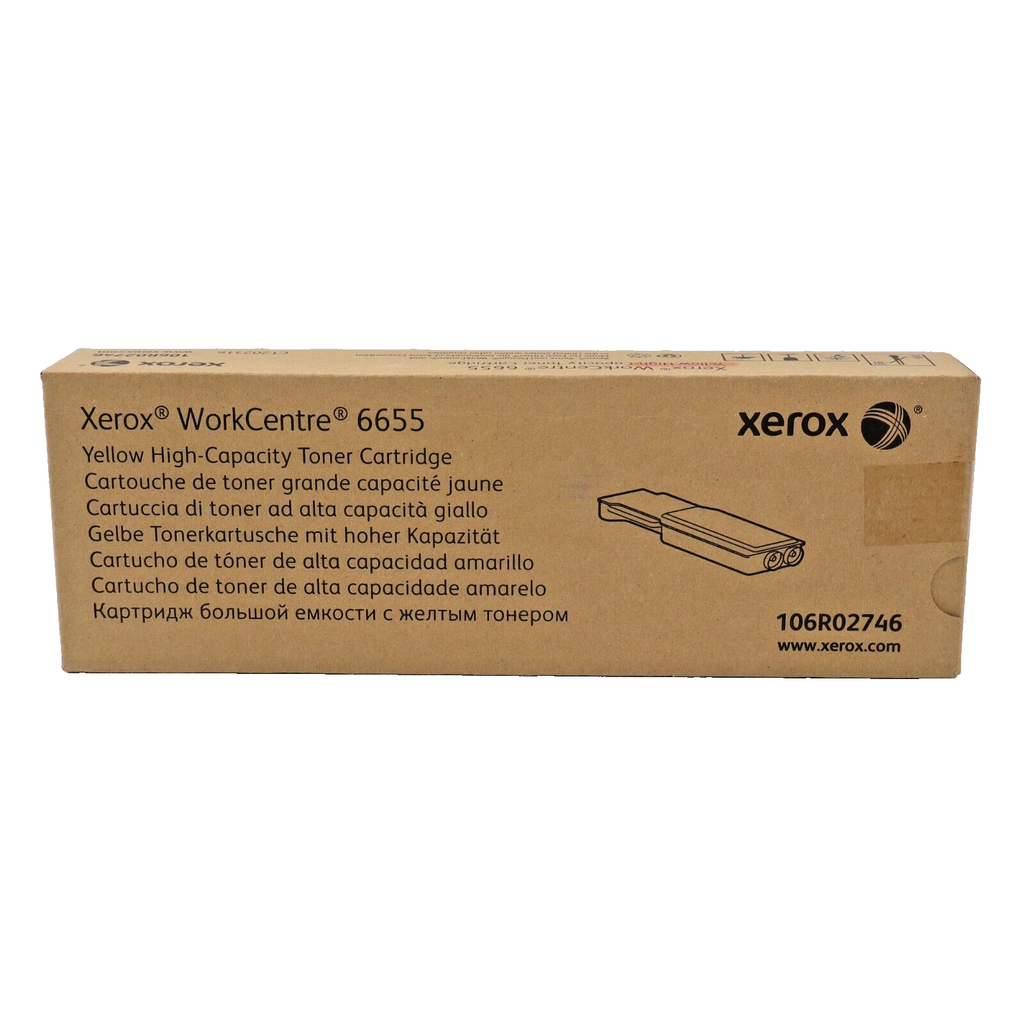 🔥Genuine XEROX Phaser 6655 Yellow High Capacity Yield Toner 106R02746 NEW🔥