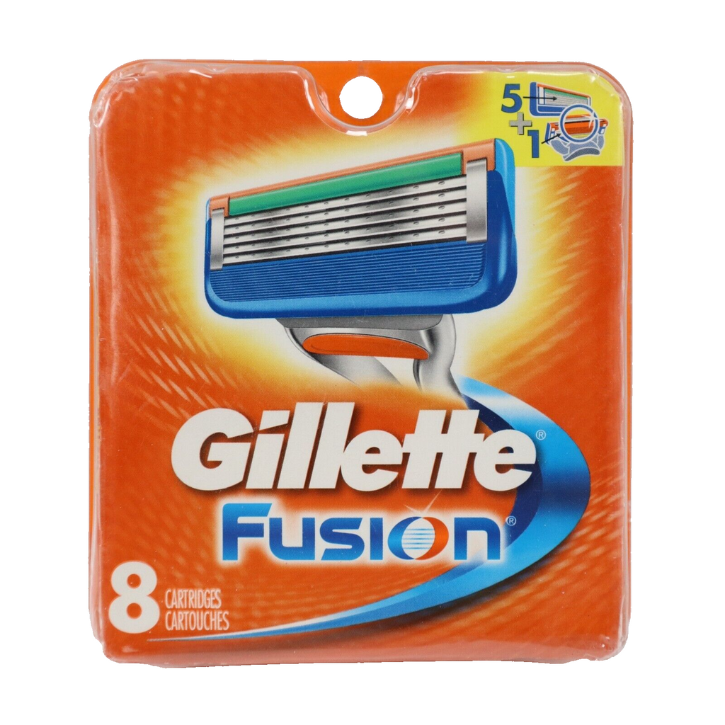 🔥Gillette FUSION Razor Blades Refill 8 Cartridge Fits Flexball NEW DAMAGED BOX