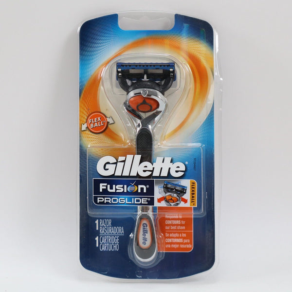 3PK Gillette Fusion Flexball Razor Proglide Flexball Manual 1 Shaver 1 Cartridge