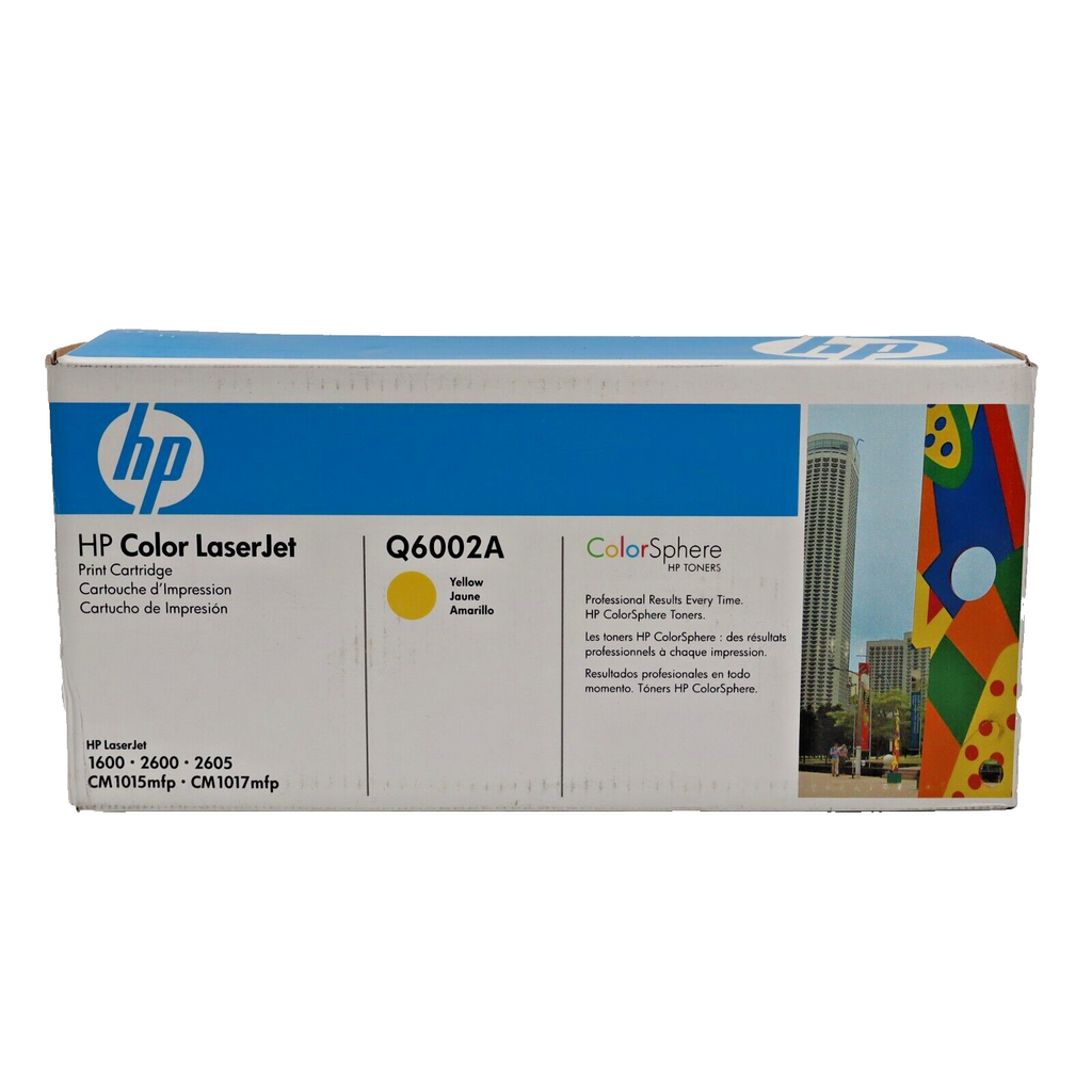 🔥Genuine HP Color LaserJet Q6002A Yellow Toner For 1600 2600 2605 NEW SEALED🔥