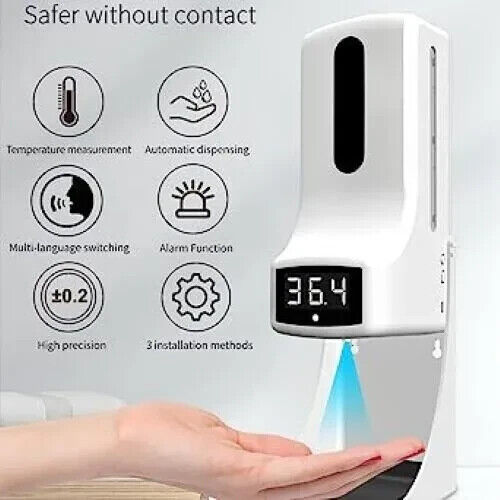 🔥Auto Soap Gel Alcohol Dispenser Touchless Sanitizer Automatic Hands Refill🔥