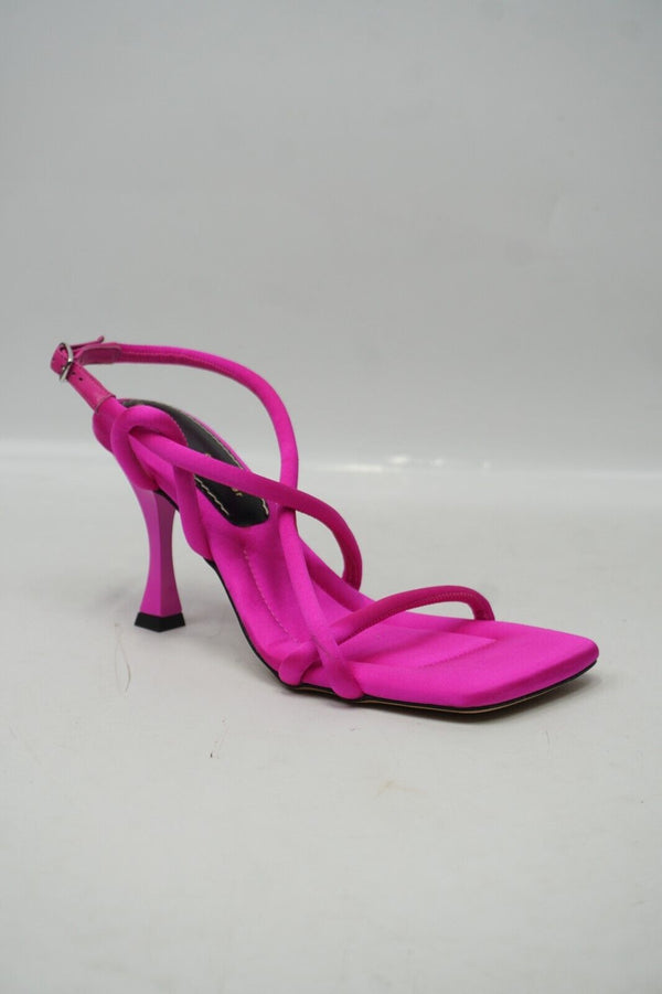 🔥NEW Proenza Schouler Raso Satin Strappy Sandals, Bright Pink, 35EU MSRP $795🔥