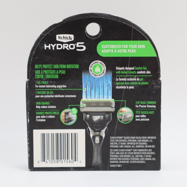 🔥NEW Schick Hydro 5 Sense Sensitive Skin Razor Refills for Men, 4 Count🔥