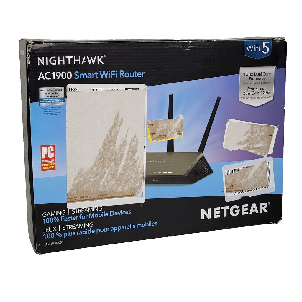 💻NETGEAR Nighthawk R7000 Smart WiFi Wireless Router AC1900 (R7000-100PAS)💻