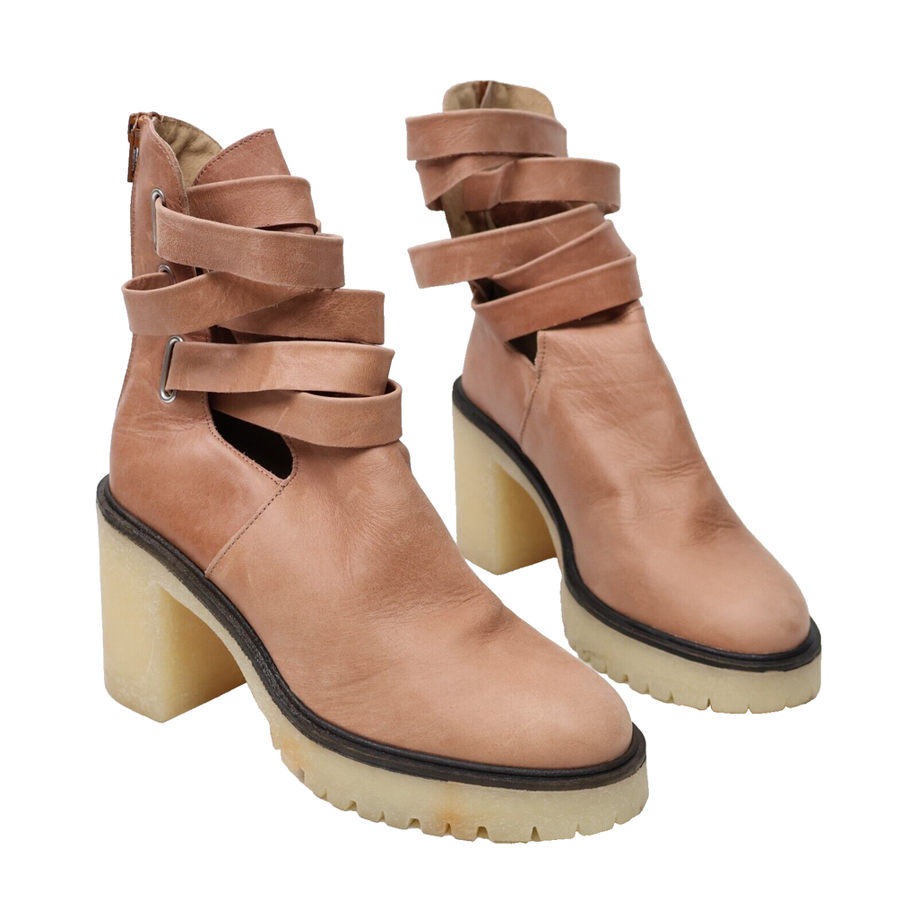 🔥Free People Jesse Cutout Boot English Tan Platform 8US/38.5EU MSRP$198🔥