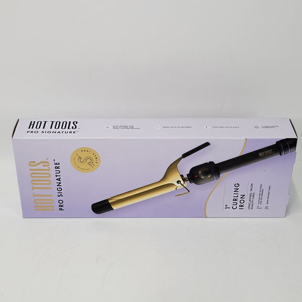 OPEN NEW Hot Tools Model HTIR1575 Pro Signature Gold Curling Iron SHIPS TODAY