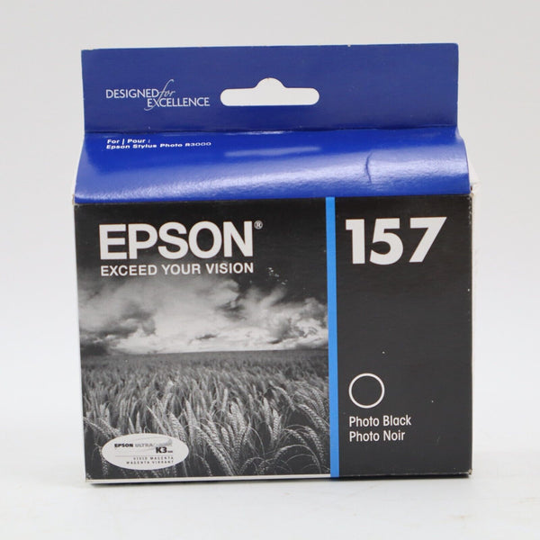 🔥NEW Epson 157 Photo Black Genuine Authentic Ink Cartridge T157120 Exp 5/24🔥