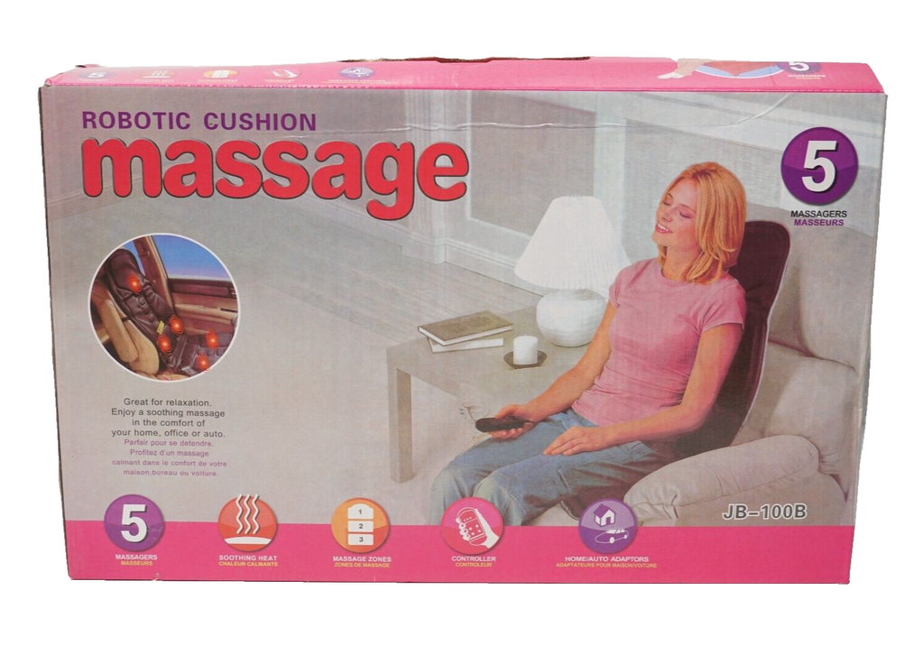 🔥Robotic JB100B Cushion Massage Full Seat with Heat 5 Massage Points SHIPS NOW