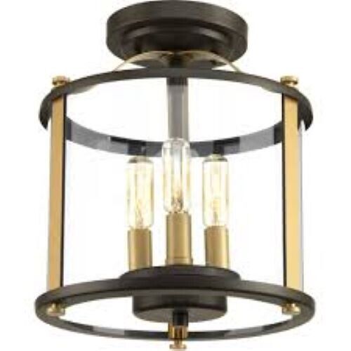 🔥Progress Squire 3-Light Semi-Flush Convertible, Antique Bronze - P550011-020🔥