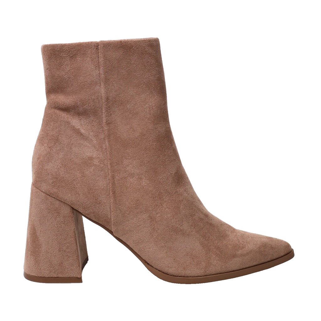 🔥Steven New York Tomas Pointed Toe Leather Suede Ankle Boots, Taupe, 10US🔥