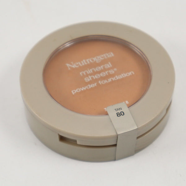 🔥NEW Neutrogena Mineral Sheers Powder Foundation #80 Tan FAST FREE SHIPPING🔥
