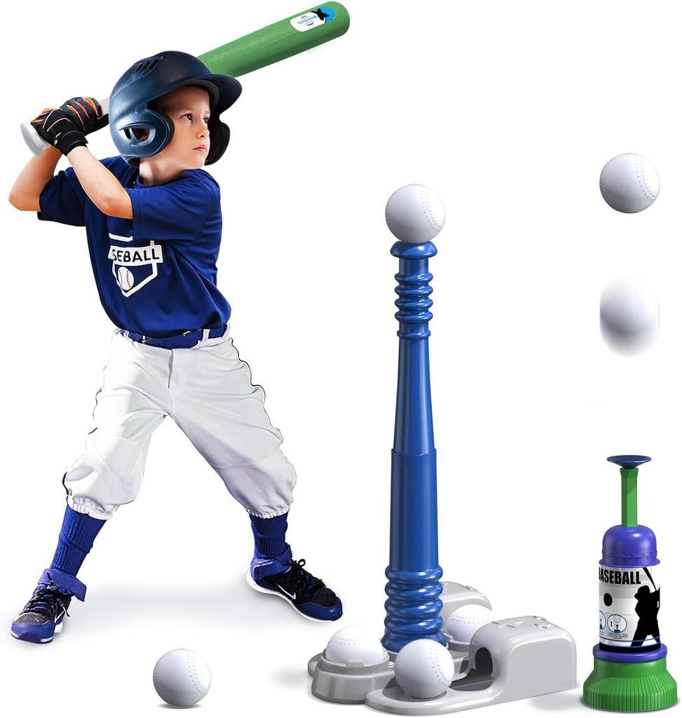 T Ball Sets for Kids 3-5 5-8, Kids Baseball Tee with 6 Balls/Adjustable Batting