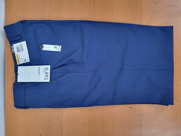 🔥Bar III Men's Slim-Fit Active Stretch Wool Suit Pants (Medium Blue, 29Wx30L)🔥