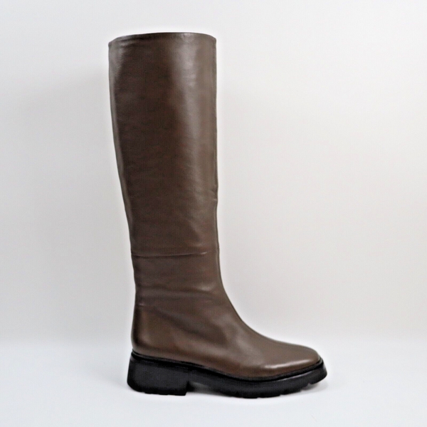 🔥NEW Vince Rune Slouch Knee High Leather Boots, Clove 9.5US/40.5EU, MSRP$695🔥