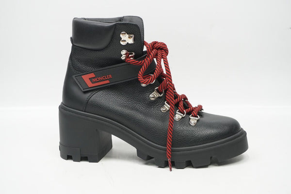 🔥Moncler Carol Hiking Boot Black Leather Women’s 9.5US / 39.5EU MSRP $795🔥