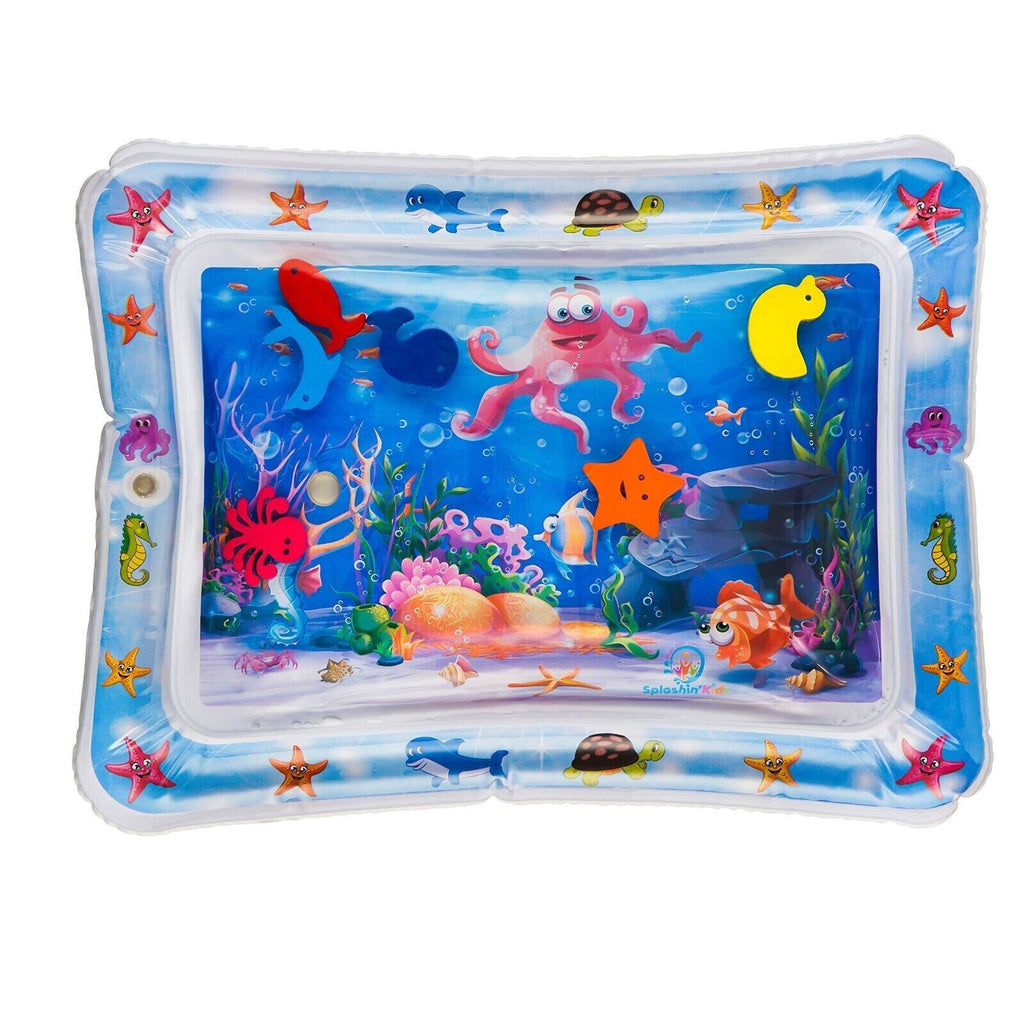 Splashin'kids Inflatable Tummy time Premium Water mat Infants and Toddlers is...