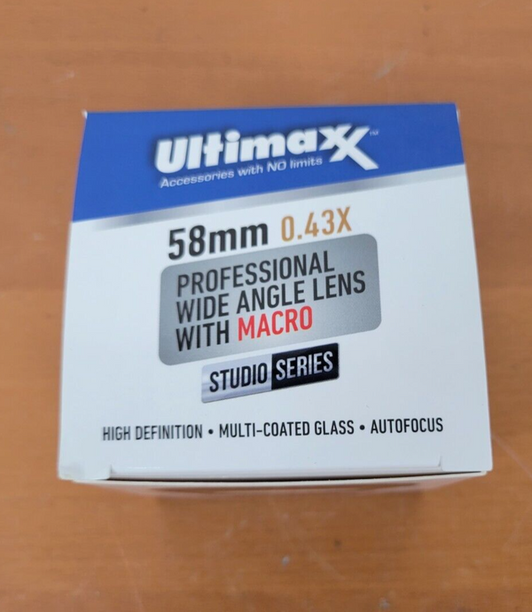 🔥ULTIMAX STUDIO 58mm 0.43X Wide-Angle Digital High Definition Lens with Macro🔥