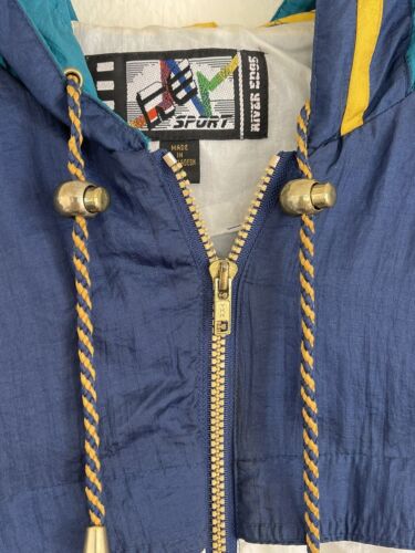 🔥Vintage 80s RE Sport River Edge Color Block Windbreaker Jacket Size M🔥