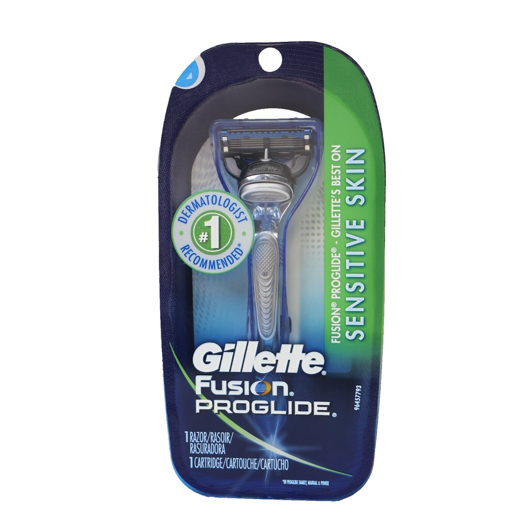 Gillette Fusion Proglide SilverTouch Sensitive Skin Razor 5 Blades Brand New