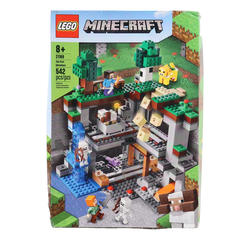 🔥LEGO Minecraft The First Adventure 21169 NEW DAMAGED BOX Fast Free Shipping🔥