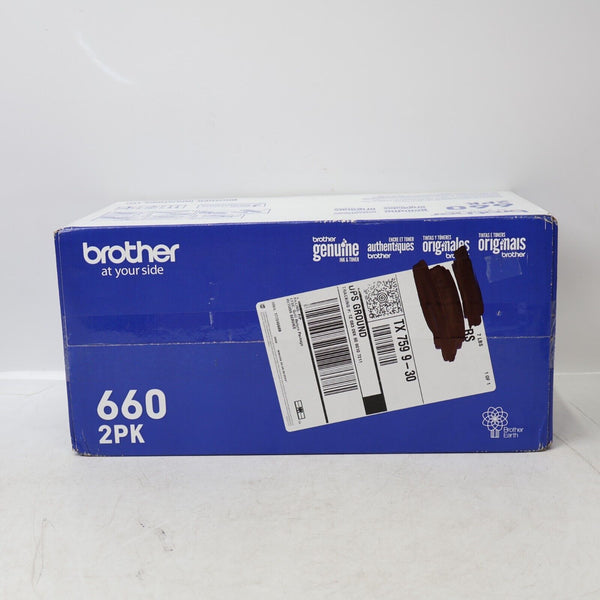 Genuine Brother TN-6602PK Black High Yield Toner Cartridge New Minor Blemish Box