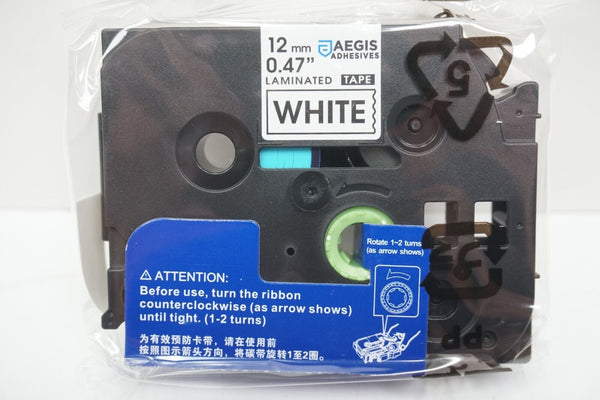 🔥Aegis 10-Pack Label Tape Replacement for TZE-231 TZ-231 TZe231 12mm 0.5