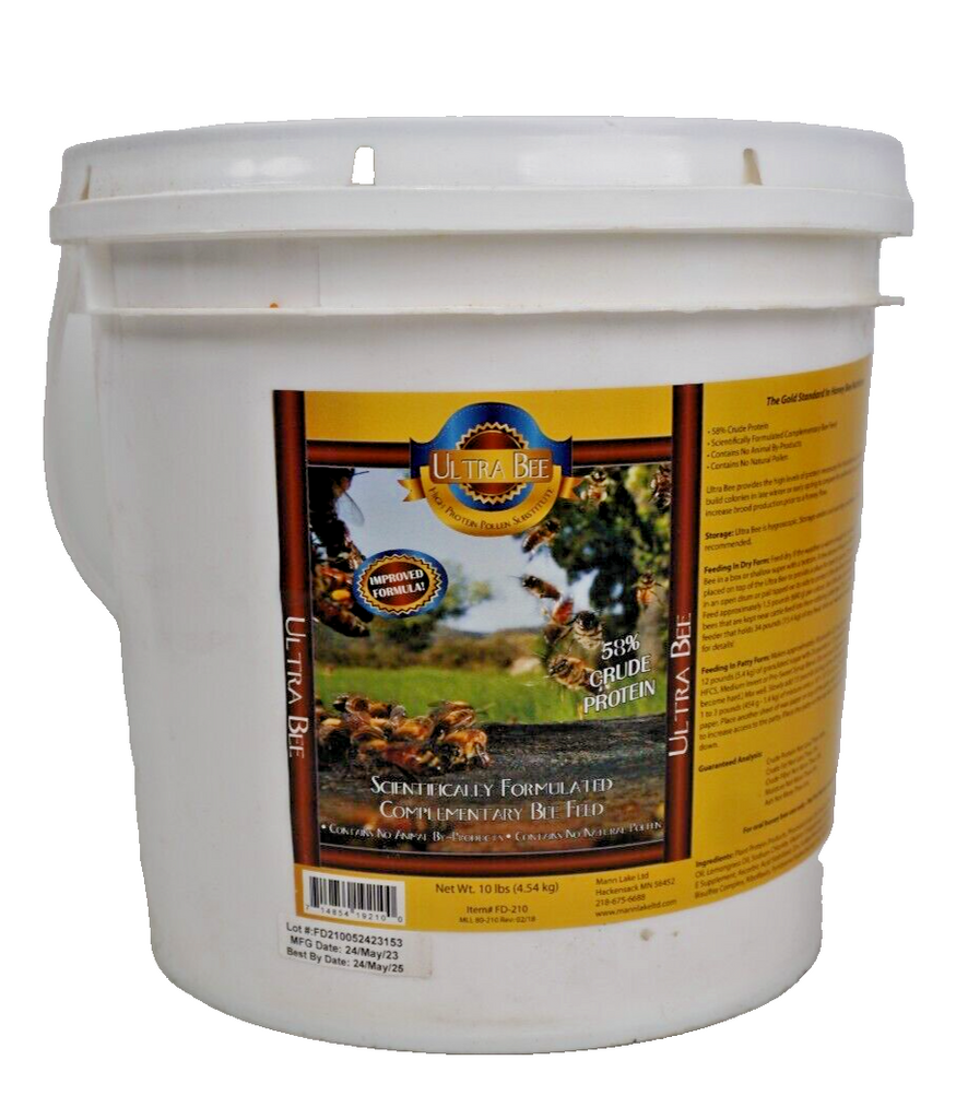 🐝Mann Lake ULTRA BEE Pollen Substitute Dry Bee Feed High Protein Boosts Brood🐝
