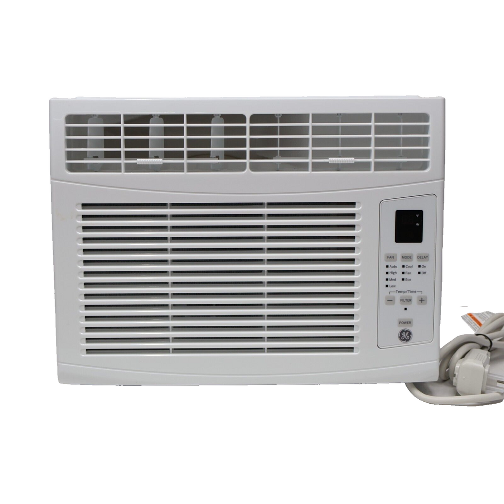 GE Electronic Window Air Conditioner 6000 BTU Efficient Cooling No Remote Open